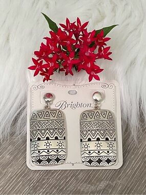 🖤❤️ BRIGHTON Africa Stories Tribal Tile Post Earrings